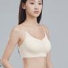 Summer Seamless Bra Women's Thin Underwear Women's Sexy Suspender Beautiful Back Chest Wrapped Fixed Cup Bra
