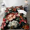 Peony Duvet Cover Sets For Girls Women Quilt Covers Lightweight Down Room Decor Queen Size 2 Pillowcase 1 Duvet Cover No Quilt