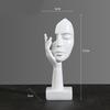 Abstract Art Woman Face Statue with Strong Texture for Office Home Decoration