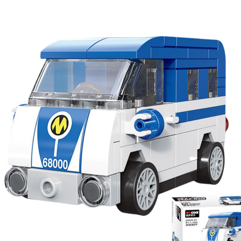 DIY Racing Auto Bus Engineering Fahrzeug Krankenwagen Zurückziehen Modell Bausteine Ziegel Spielzeug Kinder Jungen Kompatibel Mit