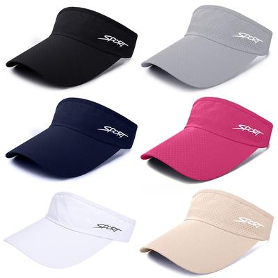 Atmungsaktive Sporthüte für den Außenbereich, Herren- und Damen-Tenniskappen, leichte Sonnenblende, Strand, Laufen, Golfkappe, verstellbares Stirnband mit Schnalle