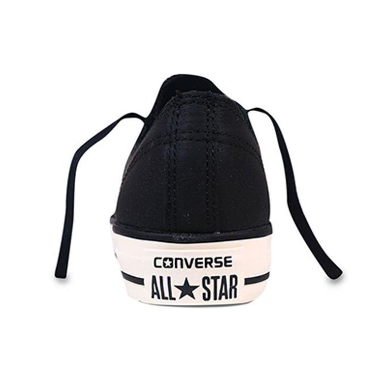 Converse Chuck Taylor All Star Kožené Ležérní Protiskluzové Odolné Nízké Skate Boty Dámské Tenisky Černé 551535C