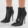 High-heeled Boots Pointed New Thin-heeled High-heeled Shoes Simple and Thin Black Fashion Boots Leather Boots Short Boots Women