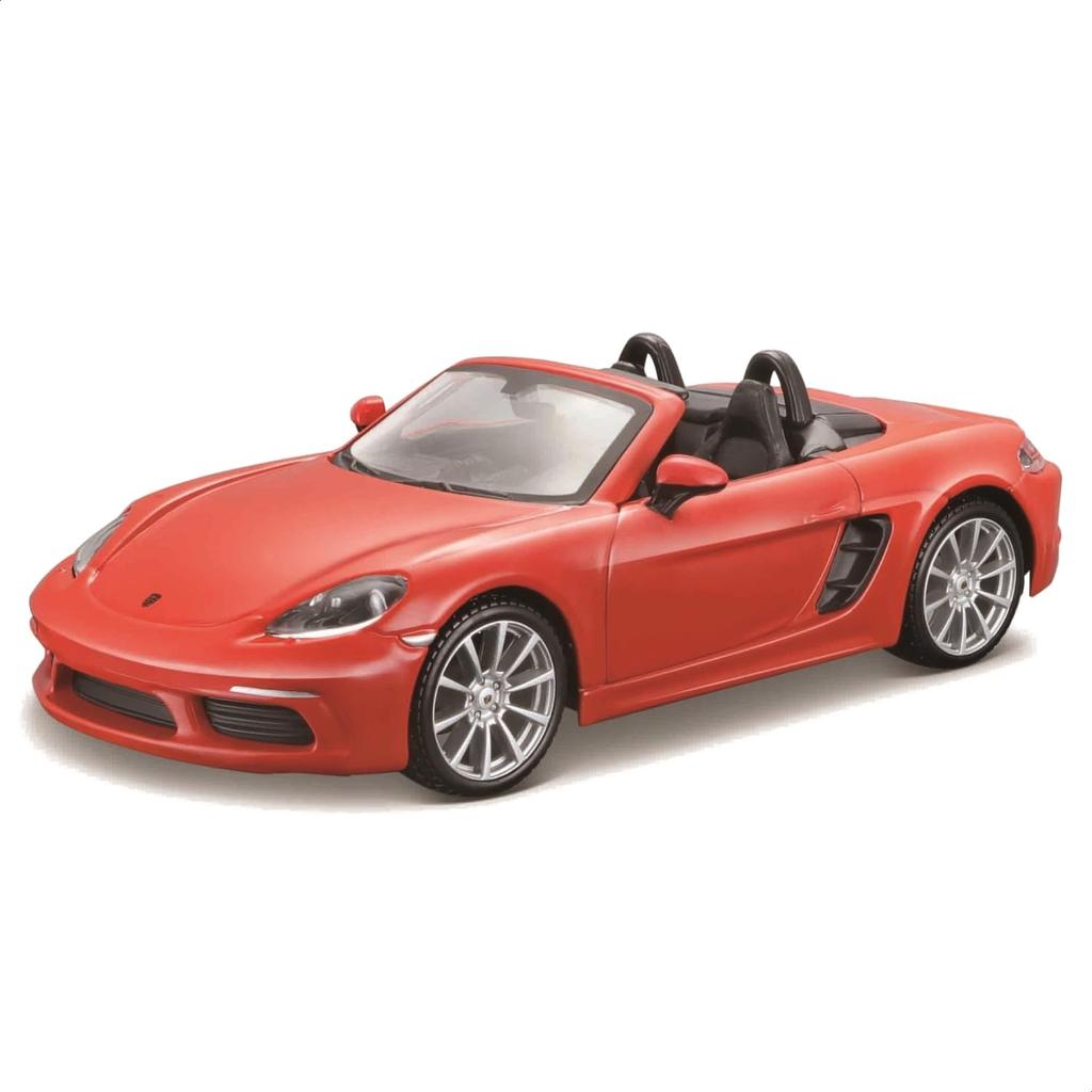 Bburago 1/24 Scale Porsche 718 Boxster Orange / Diecast Model Car, Finished Product, 18-21087 OG