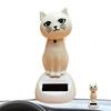 Dekorace do auta Solární kreslená kočka Hračka Ozdoby na palubní desku Třesoucí se kočka Ozdoby do auta Malý gadget Dekorace Doplňky do interiéru auta