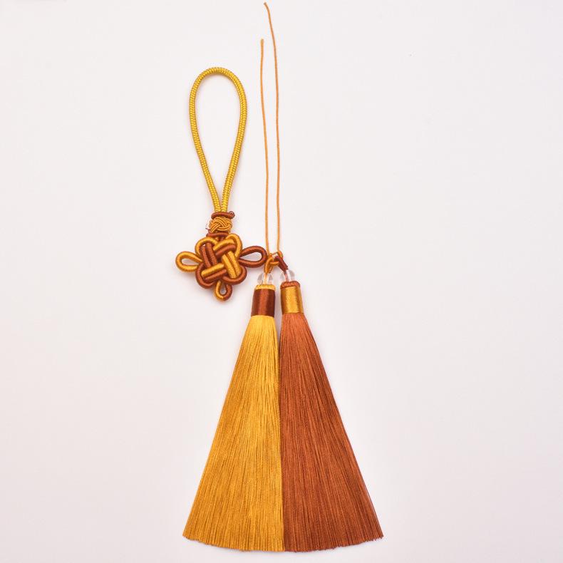 Pandantiv cu ciucure nod chinezesc bicolore pentru meșteșuguri DIY