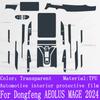 For Dongfeng AEOLUS MAGE 2024 Gearbox Panel Navigation Screen Automotive Interior TPU Protective Film Cover Anti-Scratch