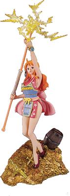 TAMASHII NATIONS Figuarts ZERO ONE PIECE Nami WT100 Commemoration Eiichiro Oda Original Illustration of the Great Pirate Hundred Views 280mm Painted
