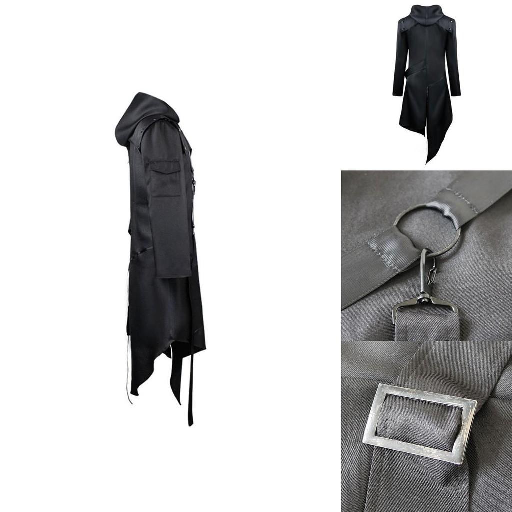 Elegant Gothic Swallow-tail Coat For Men Perfect Cosplay Costume Halloween Uniform
