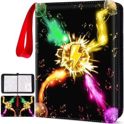 Trading Card File Card Binder Card File 4 Pocket Binder Can Hold 400 Cards Popular for Storing Trading Cards and Card Games New Christmas Present Sky
