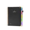 PU Leather Spiral Notebook Budget Cash Planner for Students & Business
