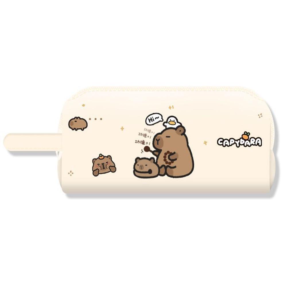 

Multi-function Pen Bag Cartoon Stationery Organizer Cute Capybara Stationery Bag