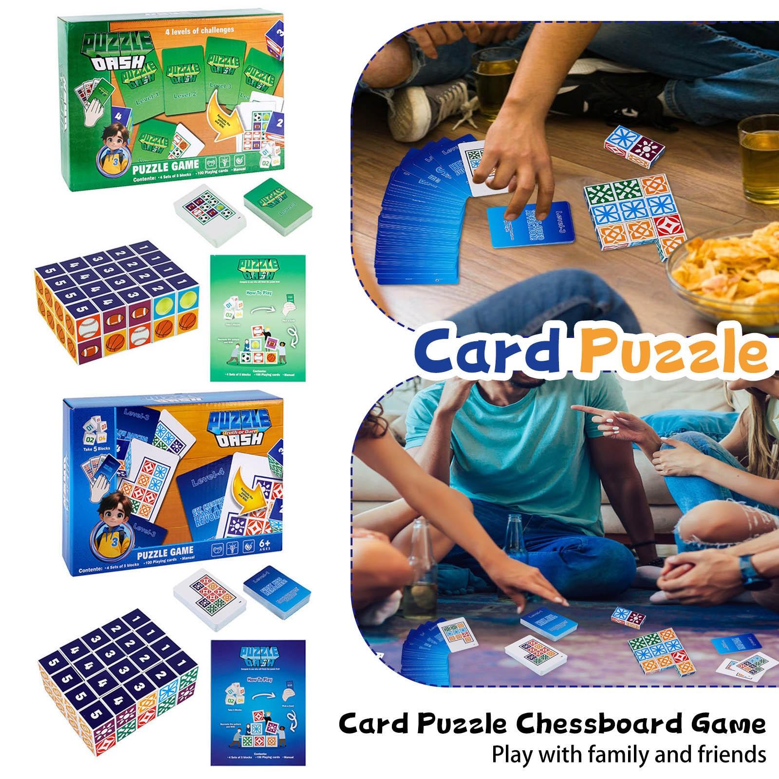 

Logical Thinking Card Puzzle Racing Matching Game Parent-child Interactive Table Game Card One Size зелений