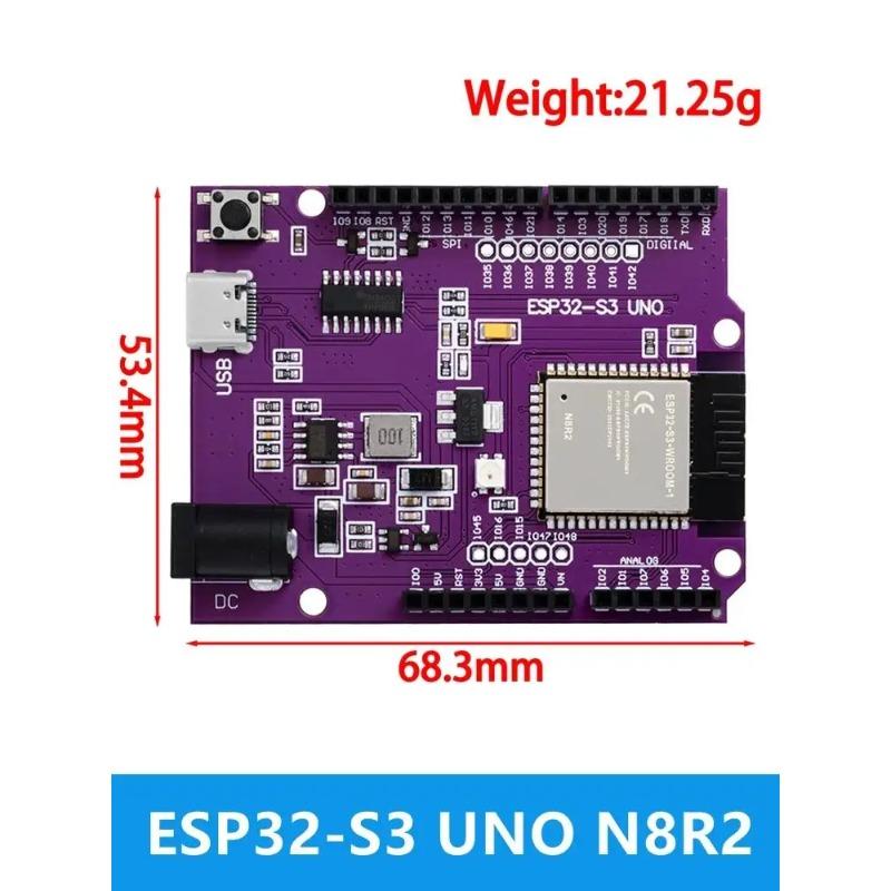 ESP32-S3 UNO Development Board WROOM-1-N8R2/N16R8 Module Compatible with DevKitC-1