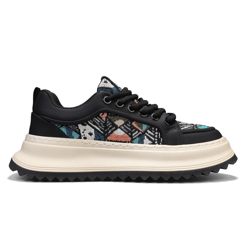 Fashion luxury Men's baseball shoes Platform Leather letter waterproof Male sneakers comfort non-slip Running shoes