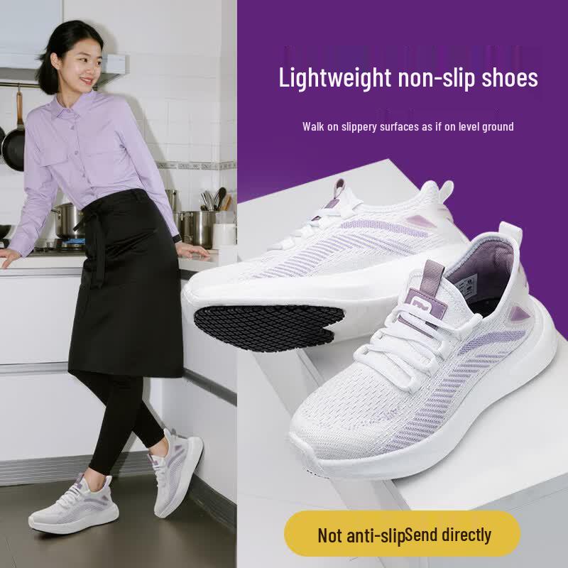 Women s Breathable Anti-Slip Chef Work Shoes 38