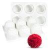 6 Cavity Heart Shaped Ball Mousse Silicone Molds Heart Shaped Chocolate Cake Dessert Molds French Pastry Baking Molds