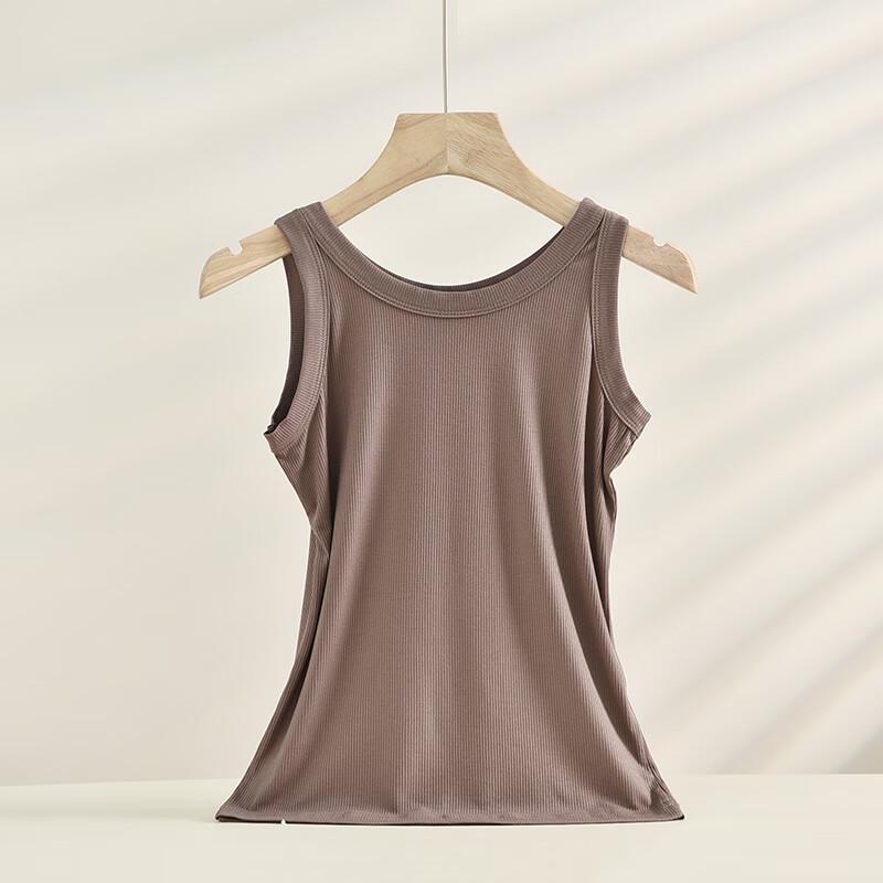 Qiansi Niao Women s Ice-Cool Ribbed Anti-Exposure Camisole M