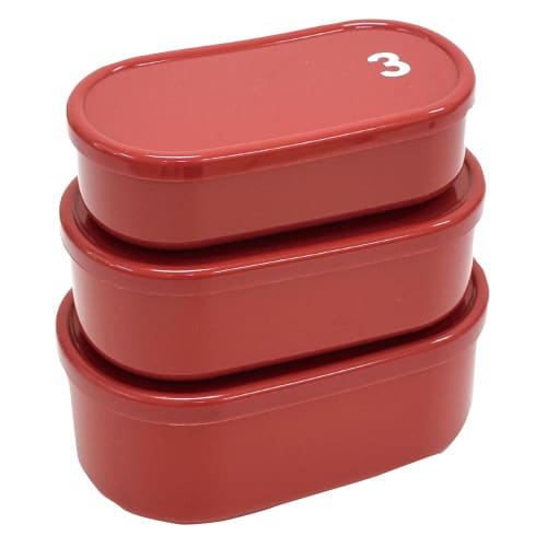 

nest 3-piece box set, red