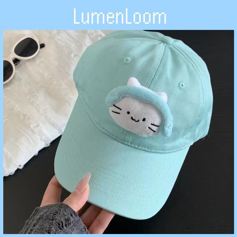 Cartoon Charming Style Cat Ear Baseball Cap Trendy Sunshade Hat For Girls In Colors Vibrant