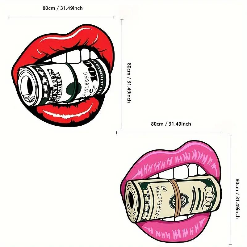 Sexy Lips Money Carpet, Durable And Easy-To-Clean Indoor/Outdoor Entry Mat, Bedside Rug For Bedroom Home Decor