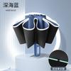 New 10-bone Vinyl Sunscreen Automatic Double Keel Ring Buckle Handle Three-fold Umbrella Fixed Umbrella