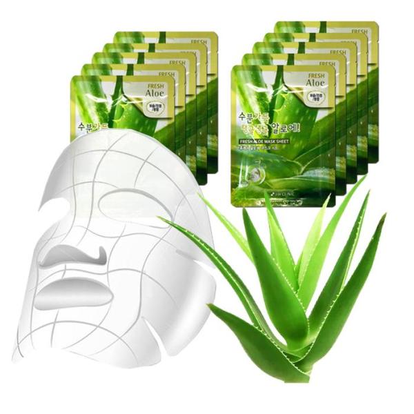 

3W Clinic Aloe High-Adhesion Cold-Heat Mask Sheet 10 Sheets ALOE Tanning (10834430) 10 sheets of this product