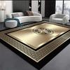 Nordic Golden Geometry Carpets for Living Room Home Bedroom Decoration Rug Luxury Parlor Study Decor Rugs Sofa Table Beside Mats