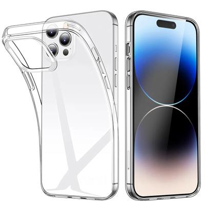 Custodia trasparente di lusso per iPhone 13 12 11 14 Pro Max X XR XS Max 7 6 6S 8 Plus Custodia posteriore trasparente in silicone morbido antiurto