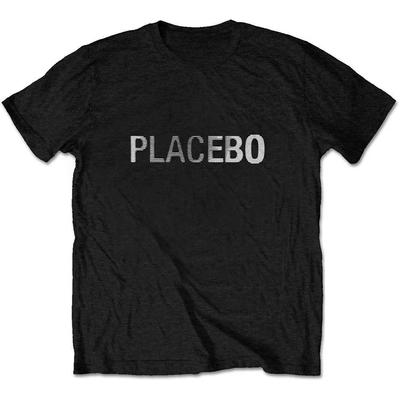 Placebo Pixel Logo Print Cotton TShirt Alternative Rock Band Unisex Short Sleeve Tee