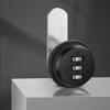 2pcs Elegant 3 Digit Code Cams Lock for Mailbox and Cabinet Sturdy Without Key Zinc Alloy Materials Home Accessory