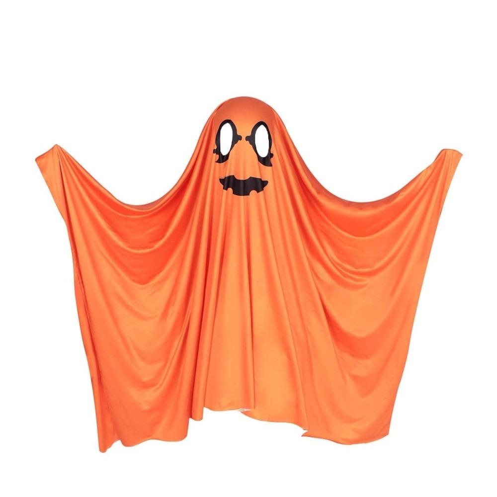 White Halloween Cloak Cape Fright Clothes Ghost Poncho Robe Funny Ghost Cosplay Costume  Men