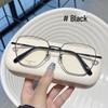 Jinghe D-Shape Men's Thin Pure Titanium Frame Glasses, Compatible with Astigmatism and Blue Light Filtering.