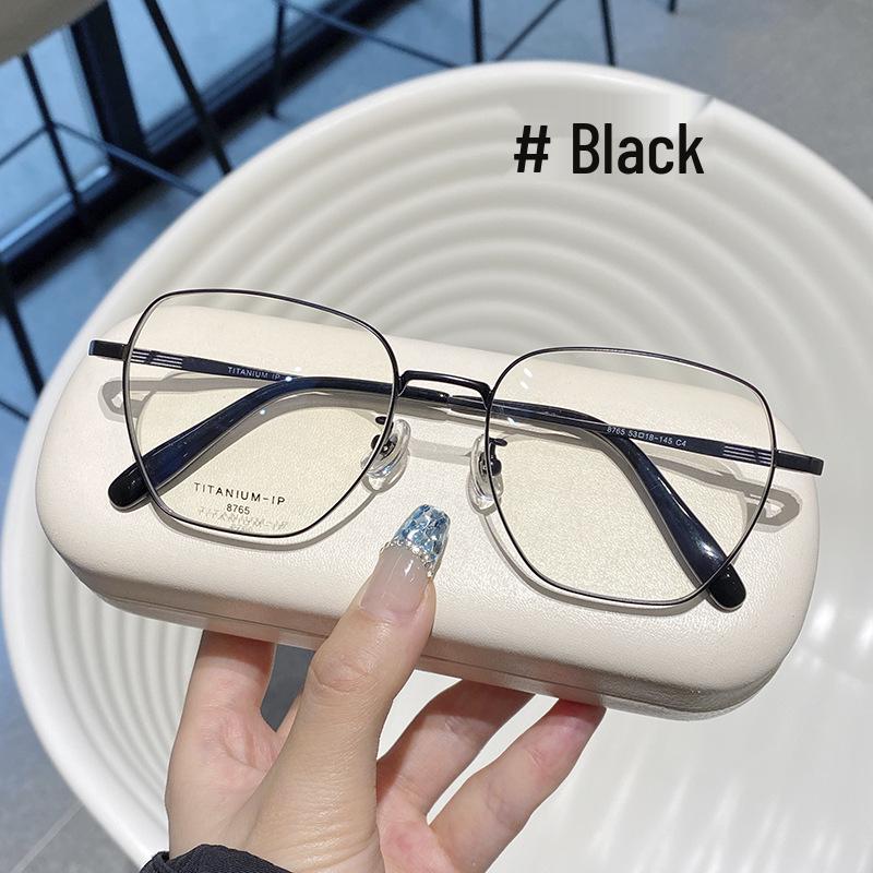 

Jinghe D-Shape Men s Thin Pure Titanium Frame Glasses, Compatible with Astigmatism and Blue Light Filtering.
