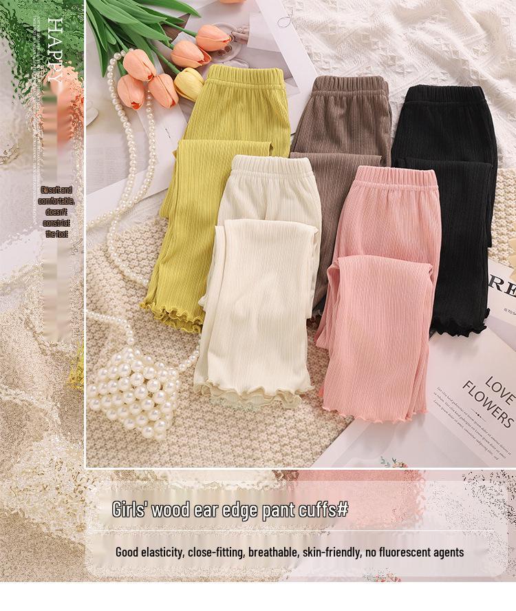 Girls' Summer Bell Bottoms: Stylish Princess-Style Casual Pants