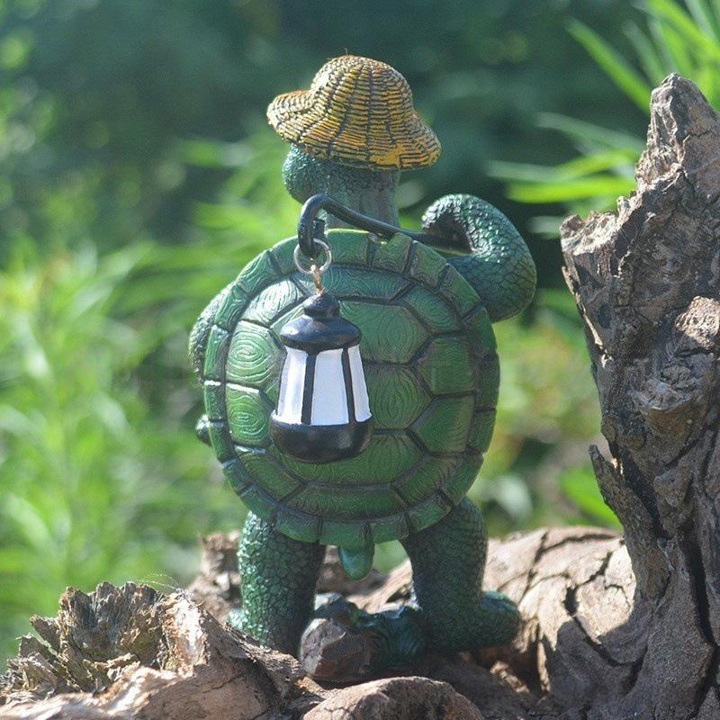 Long-Distance Travel Turtle Garden Lantern Ornament