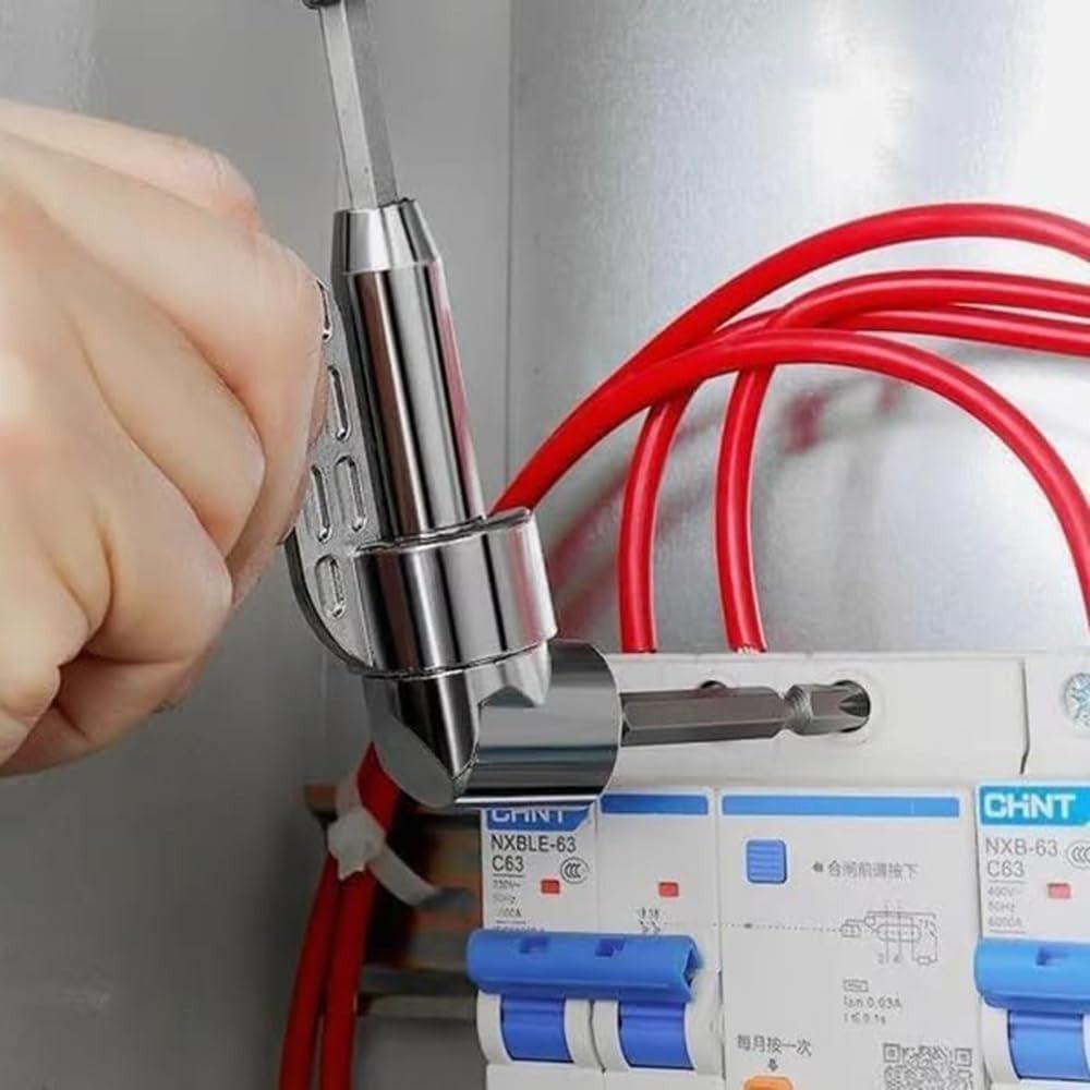 Self-Locking 105°Right Angle Drill Adapter  for Power Drill Tool