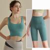 JYL Summer Hip Lifting Fitness Shorts High Waist Quick Dry Yoga Set
