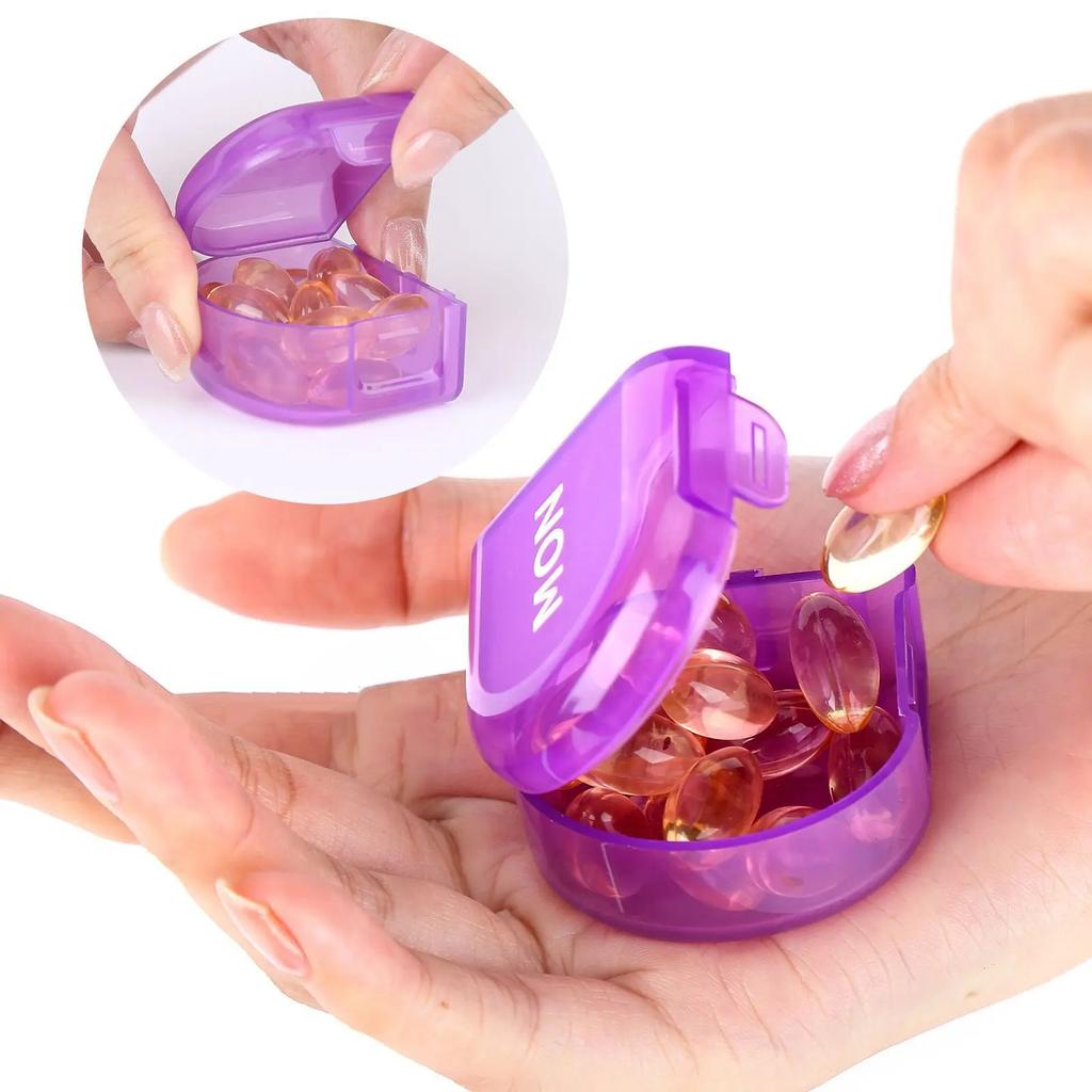 7 Days Weekly Pillbox Tablet Holder Medicine Storage Case Drug Container Pill Organizer Weekly Capsule Pill Box Organizer