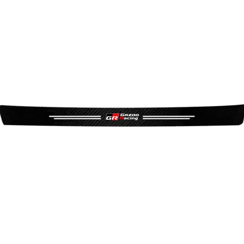 Carbon fiber protective stickers for car door sill side anti step bumpers For Toyota Hilux Aygo Yaris Ractis Corolla Camry CHR