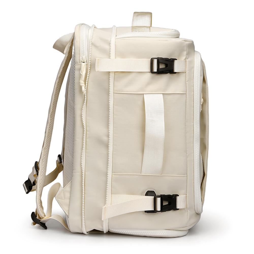 Box-style Open Bag Outdoor Simple Backpack Breathable and Burden-reducing Shoulders Large Capacity Men's Bag USB Independent Shoe Bin