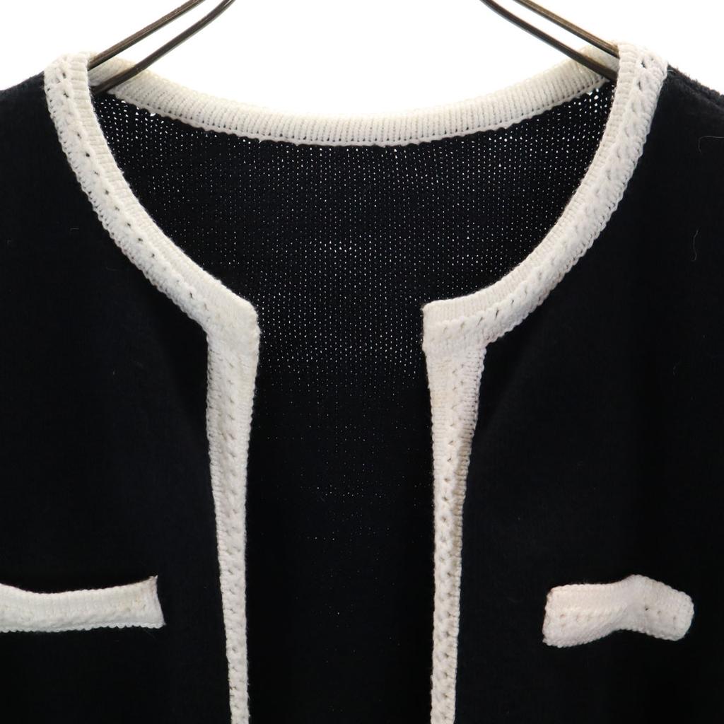 FOXEY NEW YORK Long Sleeve Cardigan 38 Black Women Used