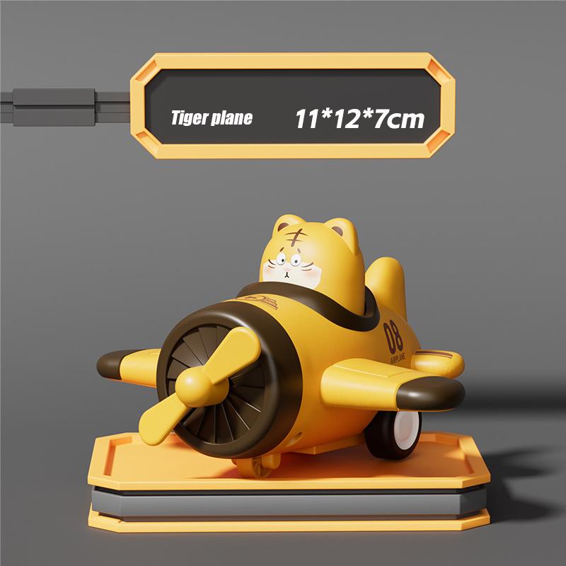 children's baby toys press forward animal cartoon airplane model with wheels inertia toys gifts for boys and girls 3-9 years old