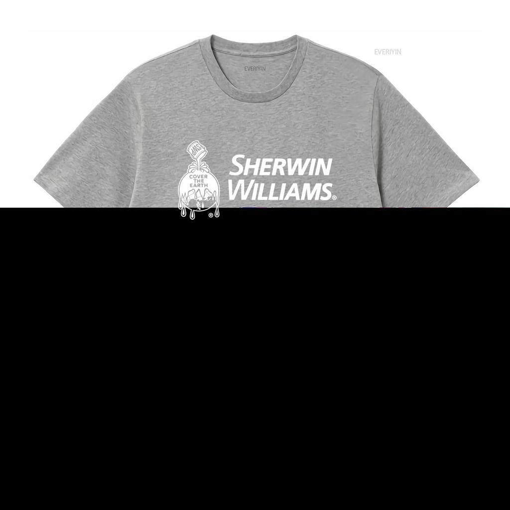 Sherwin Williams Logo Mens T Shirt Black USA Size S 5XL Long s vintage Washed fashion homme Versatile Casual Comfortable Soft