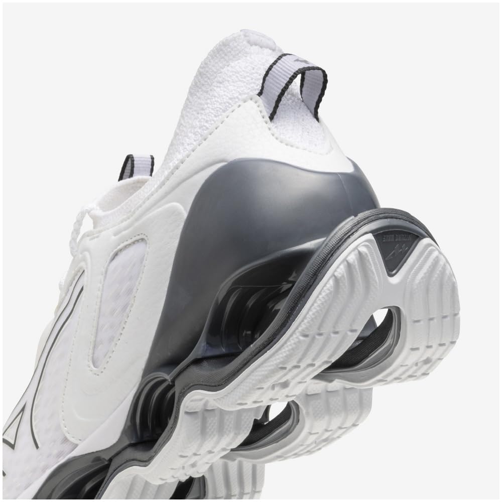 Mizuno Wave Prophecy 14 Running Shoes, Jogging/Marathon, White/Silver, Size 24.5 cm, 2E