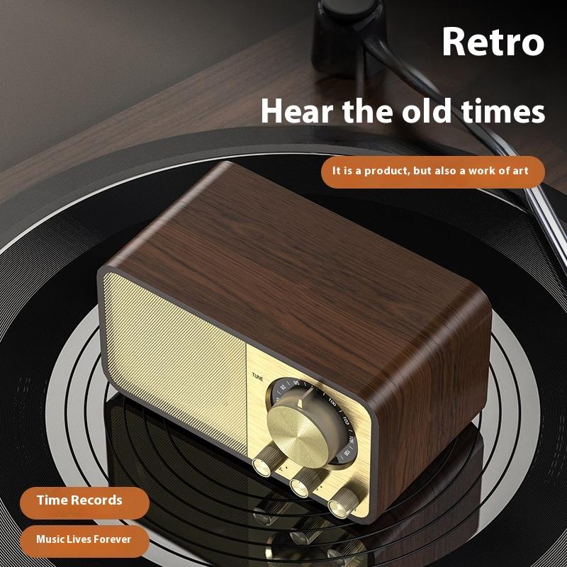 Retro Bluetooth reproduktor Dřevěné Klasické Domácí Rádio Subwoofer Karta Retro Malé Stereo