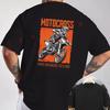 Off-Road Ignition Digital Print Motorcycle T-Shirt Back Print Men's Short Sleeve O-neck Casual