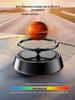 Creative Planet Solar Rotating Car Air Freshener Ornament for Aromatherapy and Console Decoration