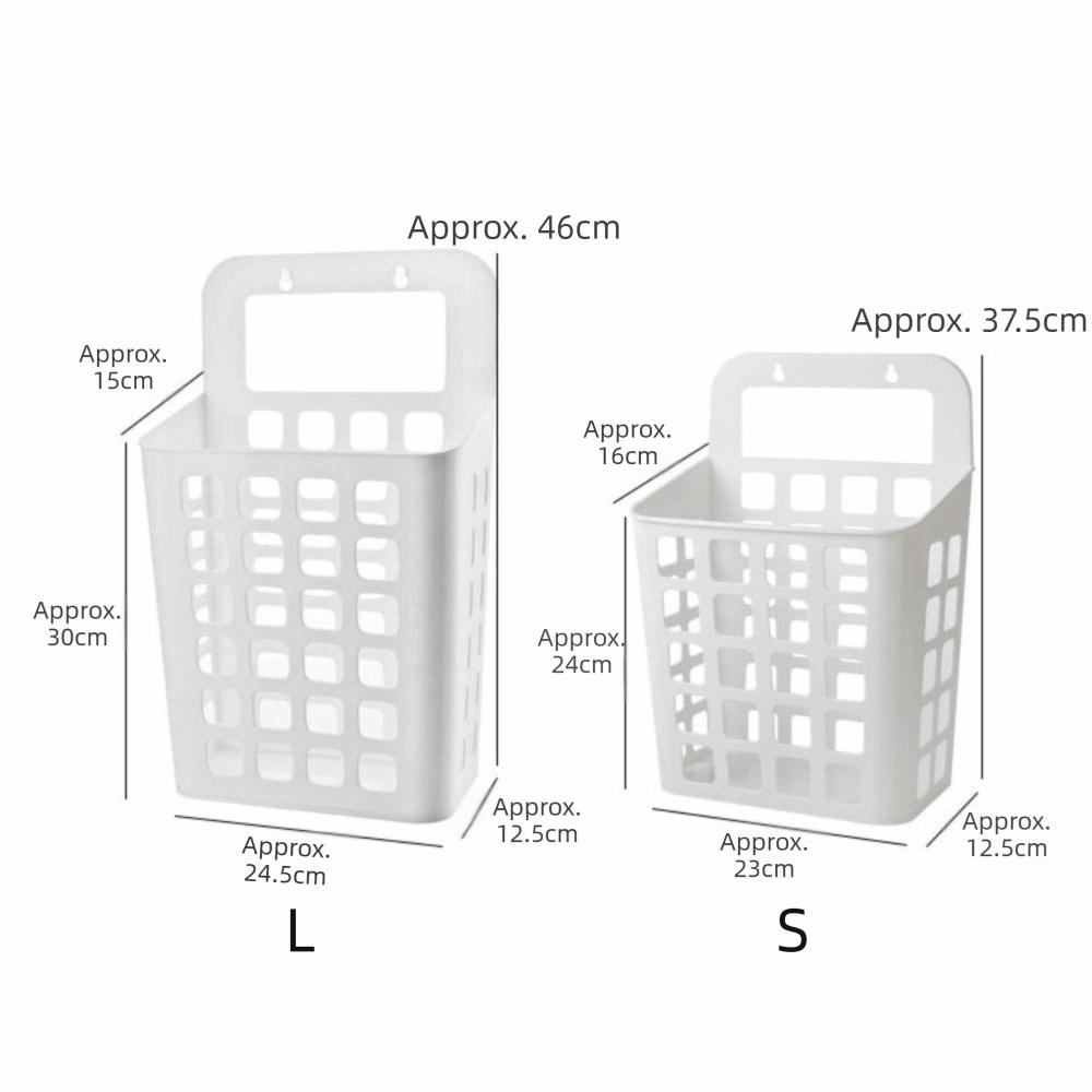 Folded Hanging Laundry Basket Draining Holes Dirty Laundry Organizer  Bedroom Closet