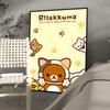Uroczy Kreskówkowy R-Rilakkuma Plakat Anime Samoprzylepny Druk na Ścianę Wodoodporny Wystrój Estetyczny do Domu Salon Sypialnia Bar Korytarz